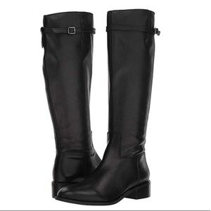 Franco Sarto Barbara Tall Black Leather Boot 6M